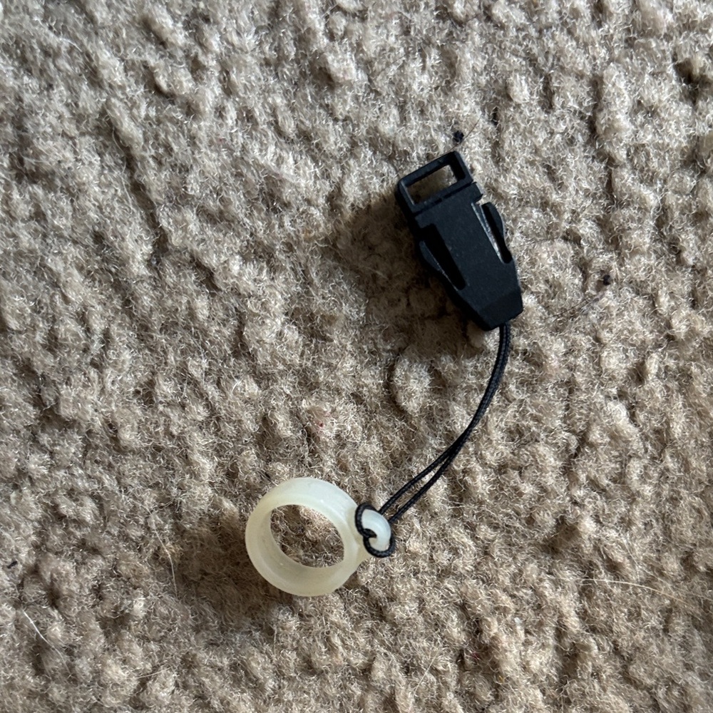 Black and White lanyard attachment for pen